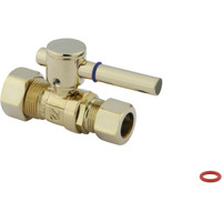 Fauceture CC44452DL 5/8" IPS, 1/2" O.D. Compression Straight Valve, Polished Brass