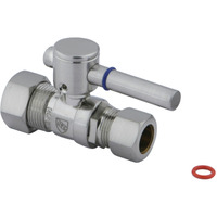 Fauceture CC44458DL 5/8" IPS, 1/2" O.D. Compression Straight Valve, Brushed Nickel