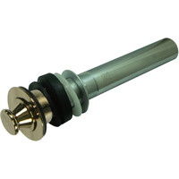 Kingston Brass EV3002 Lift and Turn Sink Drain without Overflow, 17 Gauge, Polished Brass