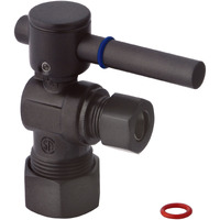 Fauceture CC53305DL Quarter Turn Valves (5/8-Inch X 3/8-Inch OD Compression), Oil Rubbed Bronze