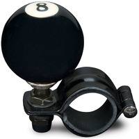 RoadPro  RP-70040 8 Ball Steering Wheel Spinner Knob Universal Fit Brodie Knob for Cars Trucks Semis Tractors Lawn Mower Black