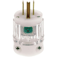 PLUG CLEAR LIGHTED 15A (Pack of 1)