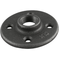FLOOR FLANGE BLACK 2" (Pack of 1)