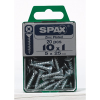 SCRW SPAX FH 10X1 ZNBX20 (Pack of 1)