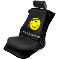 Jeep Black Smiley Face Seat Armour