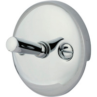 Kingston Brass DTL101 Round Overflow Plate with Trip Lever Drain, Polished Chrome