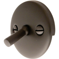 Kingston Brass DTL105 Round Overflow Plate with Trip Lever Drain, Oil Rubbed Bronze