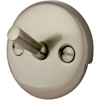 Kingston Brass DTL108 Round Overflow Plate with Trip Lever Drain, Brushed Nickel