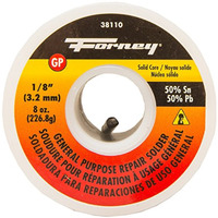 2018642 SOLDER WIRE SLD50/50 8OZ Forney 8 oz Solid Wire Solder 0.13 in. D Tin/Lead 50/50 1 pc (Pack of 1)