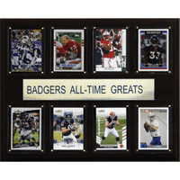 NCAA Football 12x15 Wisconsin Badgers All-Time Greats Plaque