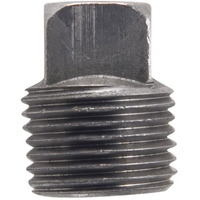 PLUG SQ HEAD 1/2"" BLACK (Pack of 5)