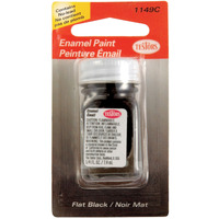 HOBBY PAINT 1/4OZFLT BLK (Pack of 6)