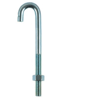 BOLT J W/NUT 3/8""X5"" (Pack of 10)