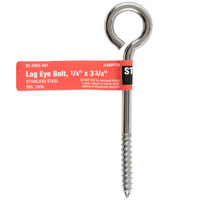 BOLT EYE LAG 1/4""X3.75SS (Pack of 5)