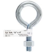BOLT EYE W/NUT 1/2""X4"" (Pack of 5)