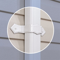 ALUM DWNSPT BND WHT 13"" (Pack of 50)