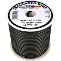 Pico 81143S Primary Wire - 14 AWG, Black, 100' Spool