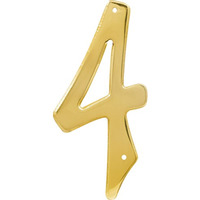 5028364 4"" GLD #4 NAILON 1PC Hillman 4 in. Gold Brass Nail-On Number 4 1 pc (Pack of 3)