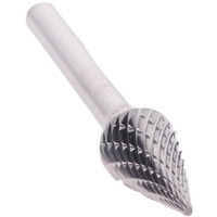 SM5 1/2" X 7/8" Cone Pointed End Carbide Burr 1/4" Shank, DULSM5