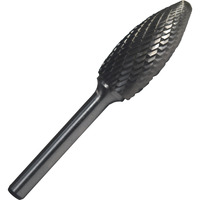 SH5x6" 1/2" X 1-1/4" Flame Carbide Burr 1/4" Shank 6"OAL, DULSH5X6