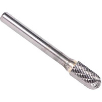 SC1A 1/4" X 1" Cylindrical Radius End Carbide Burr 1/4 Shank, DULSC1A