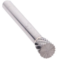 SN4 1/2" X 1/2" Inverted Cone Carbide Burr 1/4" Shank, DULSN4