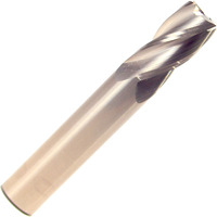 7/16" Carbide 4 Flute Single End End Mill, Drill America, MMO7/16-4FSE