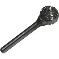 SD11 1/8" X 3/32" Ball End Carbide Burr 1/4 Shank, DULSD11