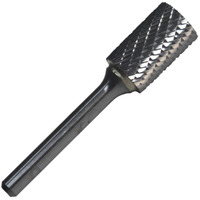 SC5 1/2" X 1" Cylindrical Radius End Carbide Burr 1/4 Shank, DULSC5
