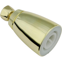 Kingston Brass K130A2 Basic Plastic Shower Head, Polish Brass