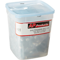 AP Products 012-PSQ500 W 8 X 1-1/2 Pan Head Square Recess Screw, Pack of 500 - 1-1/2", White