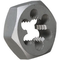 3/4"-16 Carbon Steel Left Hand Hex Die, DWTHX3416LH