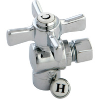 Kingston Brass CC43201ZX 1/2" SWEAT X 3/8" OD Compression Angle Valve, Polished Chrome