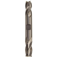 1/2" X 1/2" HSS 4 Flute Double End, End Mill, Qualtech, DWCF218