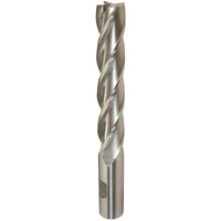 1" X 3/4" HSS 4 Flute Single End Center Cutting End Mill, Qualtech, DWCF345-CC