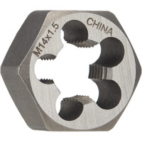 m14 X 1.5 Carbon Steel Hex Die, DWTMHX14X1.5