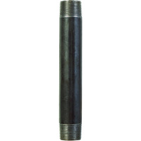 NIPPLE BLACK 1"X8" (Pack of 1)