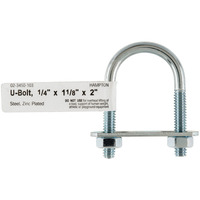 BOLT U 1/4""X1-1/8""X2"" (Pack of 10)