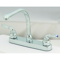 Empire Brass U-YCH800RS RV Kitchen Faucet With Hi-Rise Spout And Teapot Handles 8" - Chrome