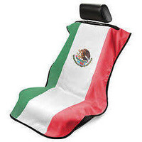 SEATARMOUR, Terry Velour Seat Protector Mexican Flag