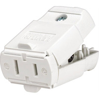 CONNECTOR 2WIRE 15A WHT (Pack of 10)