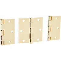 HINGE BRT BRASS 3.5" (Pack of 1)