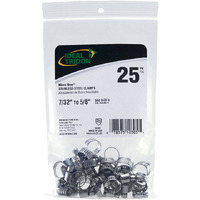 HSECLMP 7/32-5/8 SS 25PK(Pack of 1)