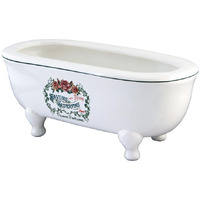 Aqua Eden BATUBSRW Savon Superfins 8" Double Ended Clawfoot Tub Decorative Soap Dish