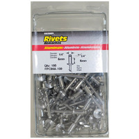 RIVET AL 1/4"X1/4" (Pack of 1)