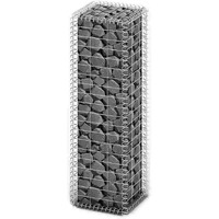 vidaXL Gabion Basket with Lids Galvanized Wire 39.4"x11.8"x11.8"