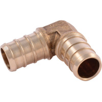 PEX 90D ELBOW 1/2" BRASS (Pack of 1)
