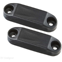 RV Designer L607 Magnetic Catch Set - Black, 2 Pack