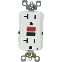 GFI RECPT W/R&B BUTN WHT (Pack of 1)