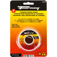 2018688 PLUMBING SOLDER 4OZ Forney 4 oz Lead-Free Plumbing Solder 0.13 in. D Tin/Copper/Silver 97/2.75/0.25 1 pc (Pack of 1)